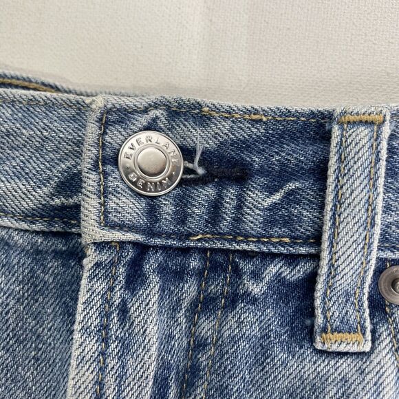 Everlane The Denim Short Women’s 26 Blue Shorts Cut Off - Picture 5 of 8